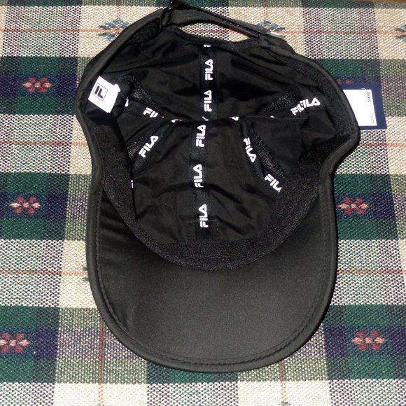 Fila Performance Solid Runner Tennis Cap BLACK - Picture 4 of 4